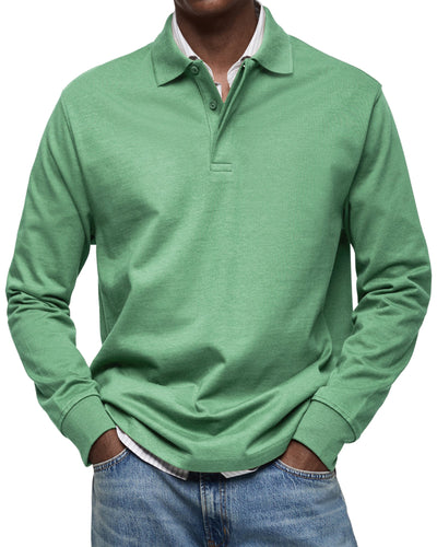 Jonas™ | Casual långärmad pikétröja
