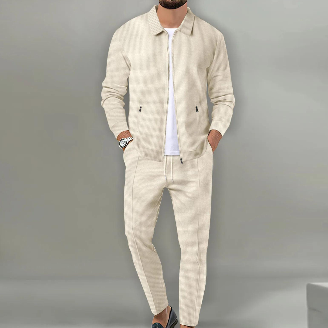 Egon™ | Herrset med väst med dragkedja