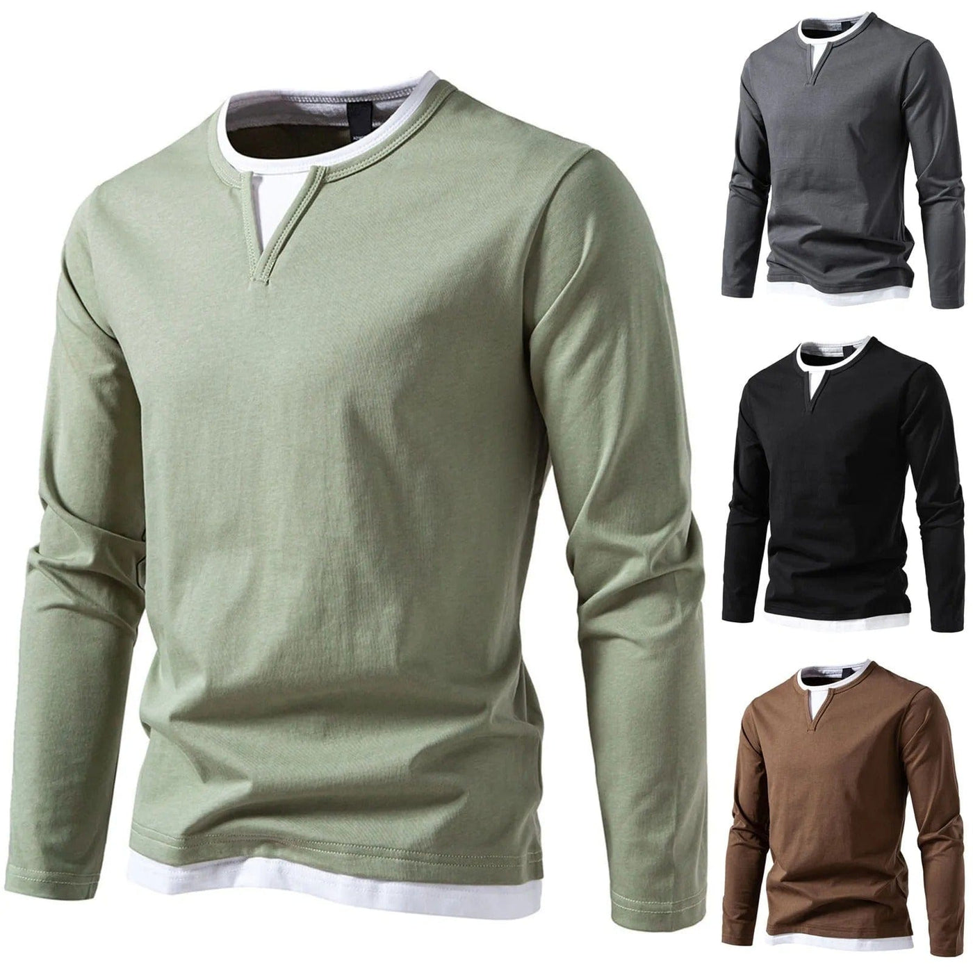 André™ | Långärmad Henley-tröja