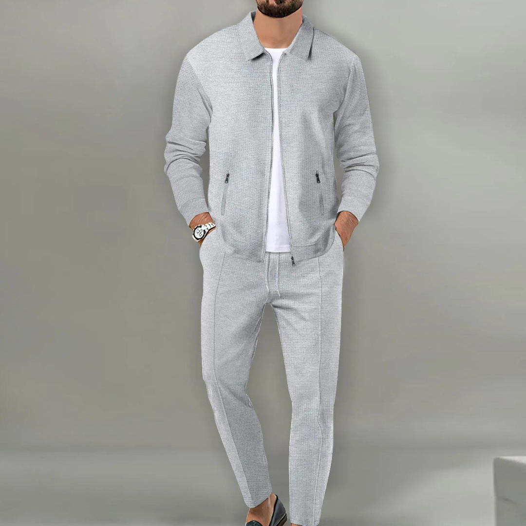 Egon™ | Herrset med väst med dragkedja