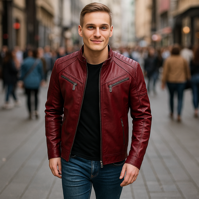 Kent™ | Stilren och robust läderjacka för alla årstider