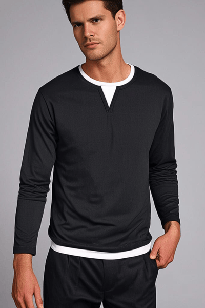 André™ | Långärmad Henley-tröja