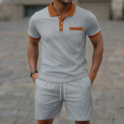 Krister™ | Polo och shorts sommarsätt i bomull