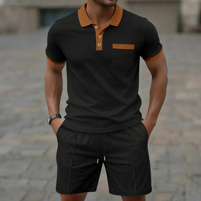 Krister™ | Polo och shorts sommarsätt i bomull
