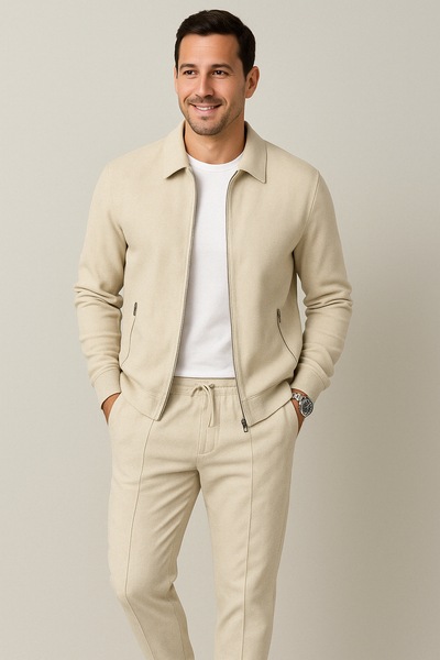 Egon™ | Herrset med väst med dragkedja